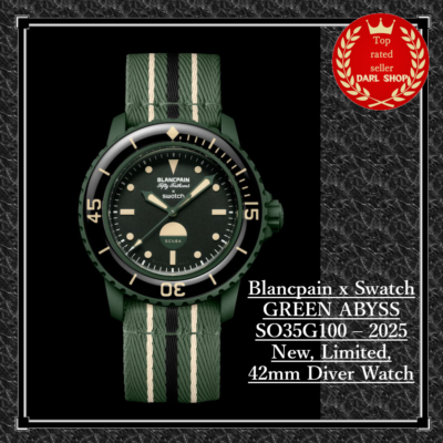 時計 BLANCPAIN x Swatch Green abyss Introducing: Blancpain X Swatch Bioceramic Scuba Fifty