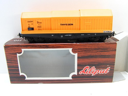 Liliput H0 222 00 Teleskophaubenwagen "Thyssen", AC, NEU in OVP #28757 | Zustand: Gebraucht