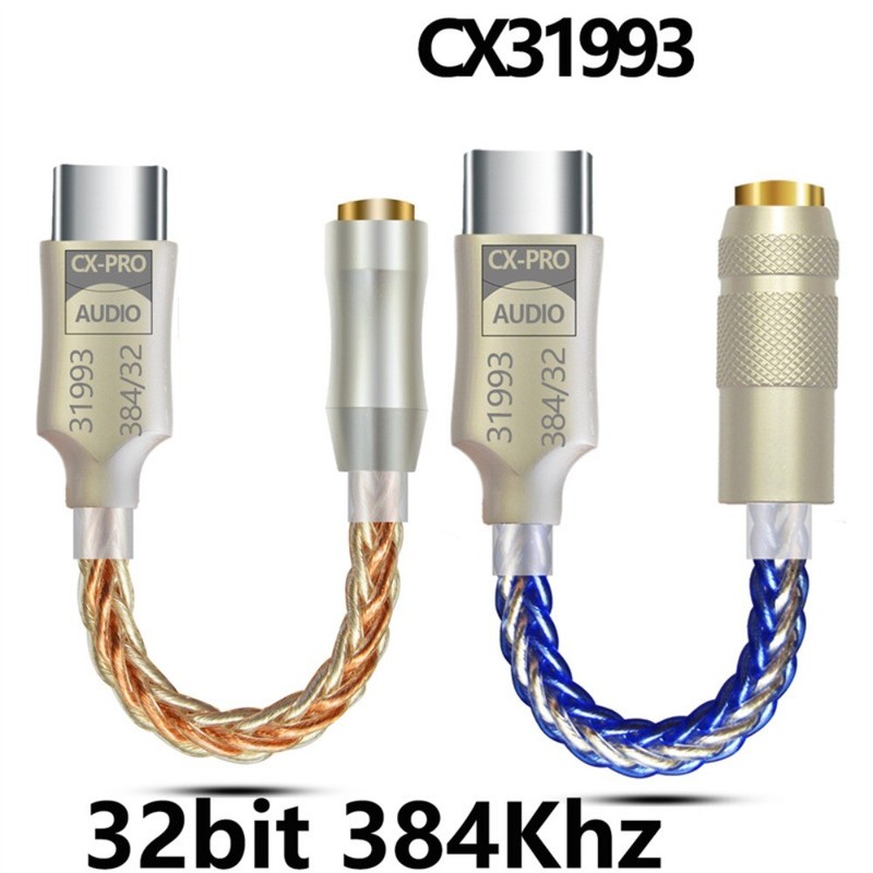 DA06 CX31993 HiFi USB DAC Type C To 3.5mm Headphone Amplifier Audio Decoder UK