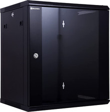 12U Performance Wall Mount Server Cabinet Network Rack Enclosure, Quiet Cooling