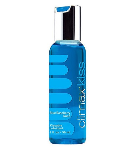 Climax Kiss Blue Raspberry Rush Flavoured Kissable Lubricant Edible Water Based - Picture 5 of 5