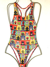 Girls Character Print MARU Racing Back Swimsuit Age 7-8 Years - Costume Racer