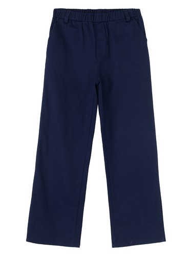 Kids Boys Solid Color Flat Front Uniform Chino Trousers for Casual Formal Wear - Picture 19 of 41