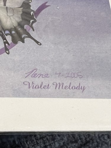 Picture Wall Art Home Decor 8.75 x 11 Violet Melody By Nene Land Of Myth - Picture 7 of 10