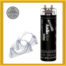 Audiopipe 3.5 Farad Power Capacitor with Digital Display and Status Indicator
