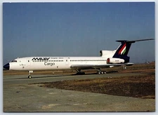Airplane Postcard Malev Cargo Airlines Tupolev 154B-2 HA-LCA at Budapest CG4