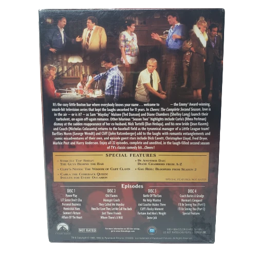 Cheers - The Complete Second Season (DVD, 2004, 4-Disc Set) New Sealed - Image 3 of 4