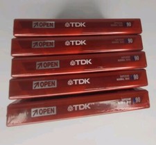 TDK Superior D90 Normal Bias Cassette Tape Lot of 5 IEC 1/Type 1 New Unused 