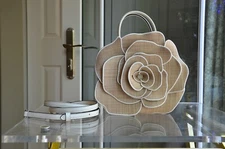 Kate Spade KK969 Flora Rose Straw Crossbody