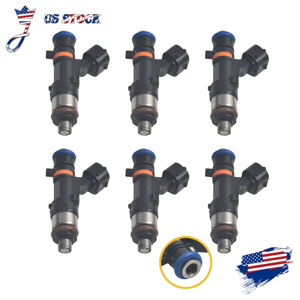 6x Inyectores de combustible nuevos para Nissan Pathfinder Xterra 2005-2010 4,0 L V6 0280158007 Foto 2 de 4