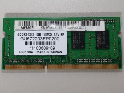 Genuine Unifosa 1GB DDR3 RAM PC3-10600 1333MHz SODIMM