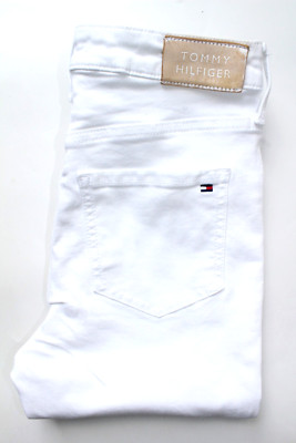 Tommy Hilfiger Damen Harlem Ultra Skinny Jeans W26 L28 weiß Stretch LEVH797