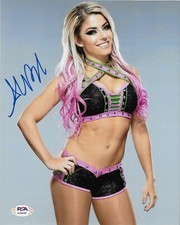 ALEXA BLISS WWE DIVA FIREFLY FUNHOUSE SIGNED AUTOGRAPH 8X10 PHOTO #4 w/ PSA COA
