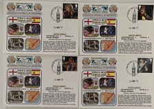 LEICESTER CITY V SEVILLA CHAMPIONS LEAGUE  14th MARCH 2017 X 4 FIRST DAY COVER