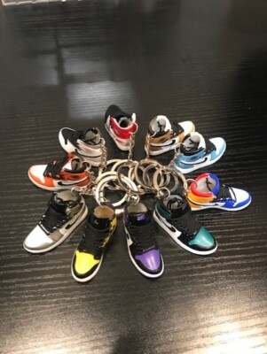 Mini 3D Sneaker keychains (price is per single shoe, not for the pair)