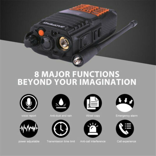 UV-9R VHF UHF Walkie Talkie Dual-Band Handheld Two-way Radio Waterproof - Picture 2 of 11