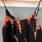 Native Rose Tie Dye Crochet Romper Black Pink Sleeveless Size 8 — photo 2