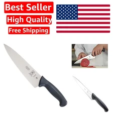 Professional 8-Inch Santoprene Handle Chef's Knife - Precision Cutting Mastery