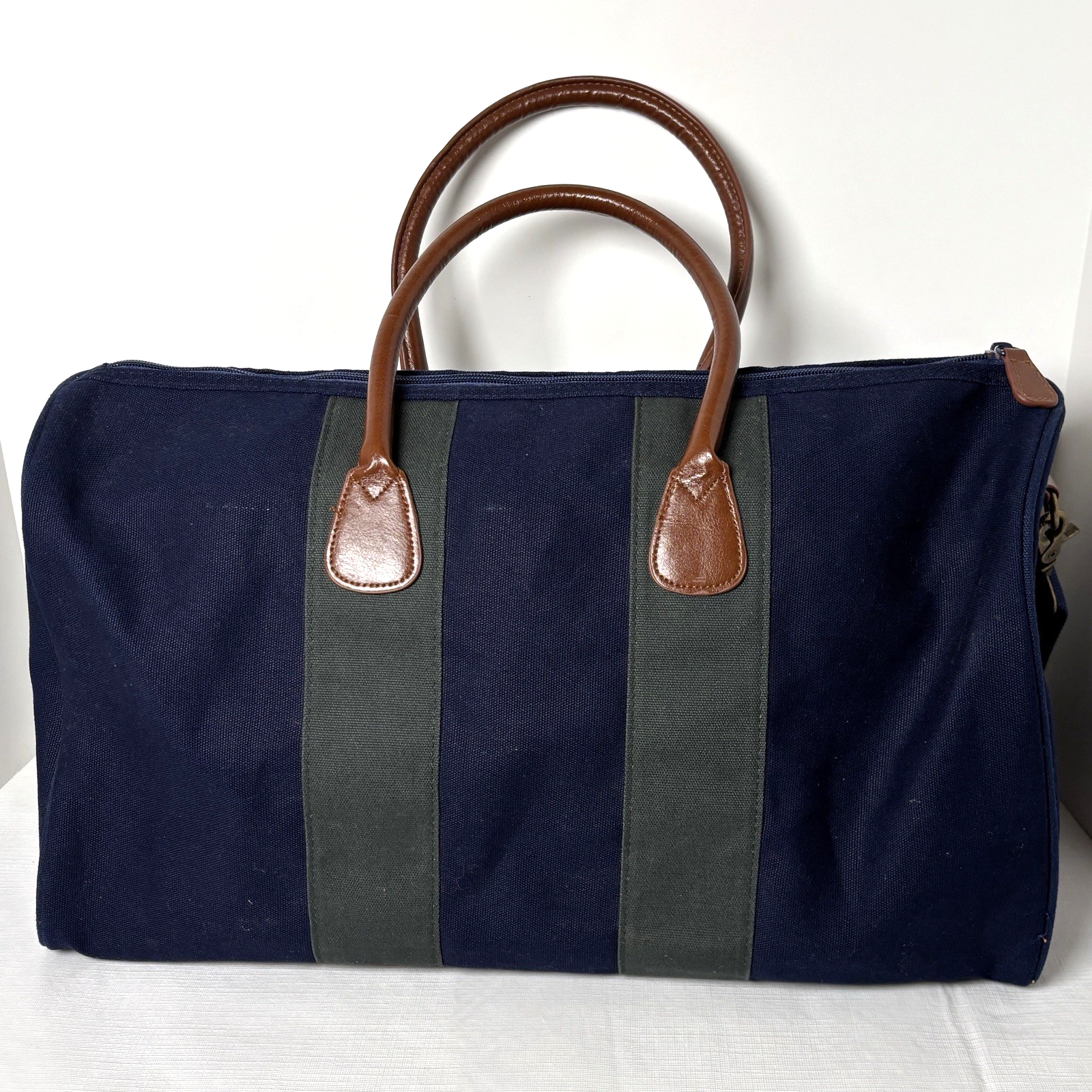 Borsone Vintage Ralph Lauren Fragranza Tela Blu Verde Rugby Giallo Pony