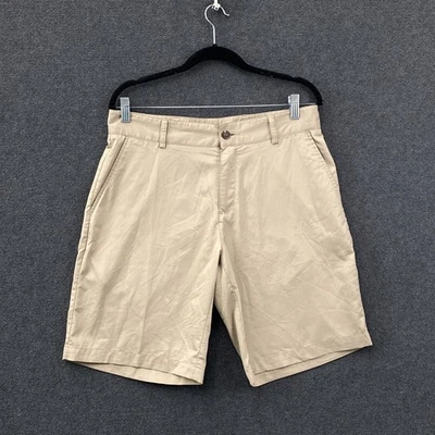 Adidas Climalite Mens W32 Bermuda Shorts Dark Beige Mid Rise Zip Fly Golf Casual - Image 1 of 4