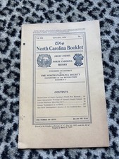1920 North Carolina Booklet Vol XIX No 3 DAR Raleigh NC History Antique 1920 North Carolina Booklet Vol XIX No 3 DAR Raleigh NC History Antique