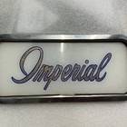 Atlantic Imperial Vintage 1950’s Glass Gas Pump Insert Sign With Metal Trim — photo 1