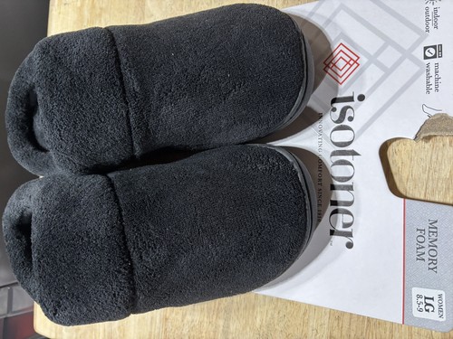 ISOTONER WOMEN'S SLIPPERS LARGE 8.5-9  SIGNATURE  MEMORY FOAM - Bild 2 von 4