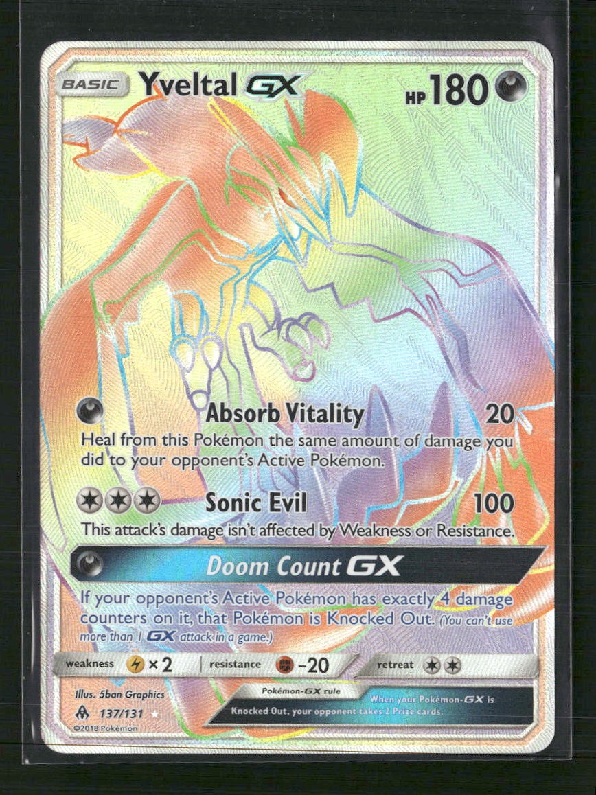 SM - Forbidden Light Yveltal GX (Secret) #137/131