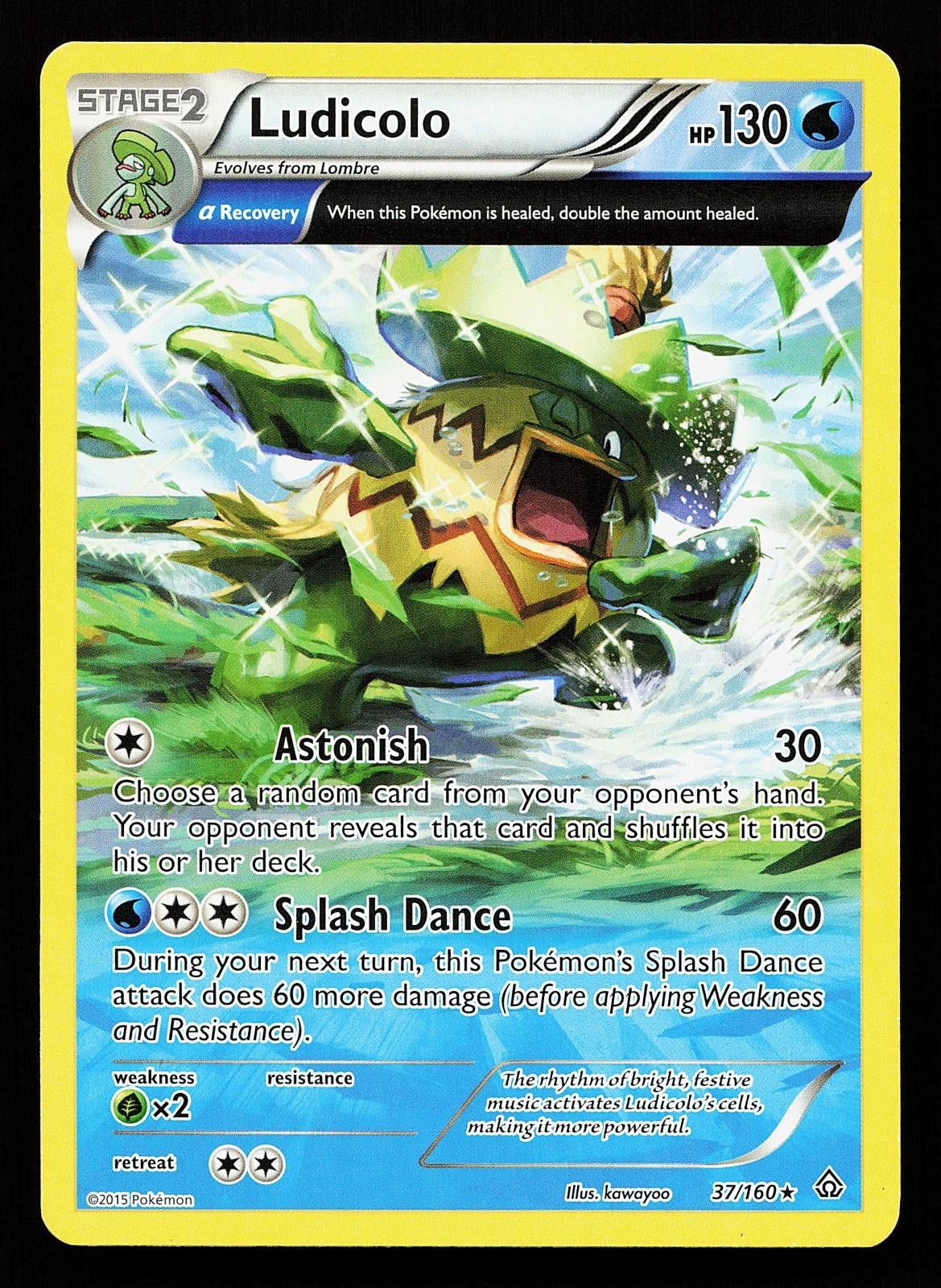 Ludicolo 37/160 Rare Primal Clash Pokemon Card