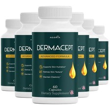 6 Pack Dermacept Advanced Healthy Skin Support Supplement Dermacept Capsules 6 Pack Dermacept Advanced Healthy Skin Support Supplement Dermacept Capsules