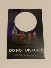 Colgador de puerta de habitación New York-New York Resort Hotel Casino Las Vegas.  "3"" X 4"""