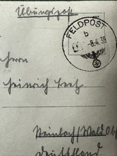 Poczta treningowa Poczta polowa 8.4.1939 Wtyczki Legnica Iglauerstrssse Karta fotograficzna