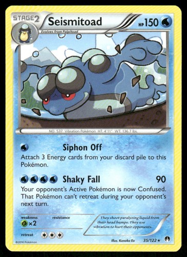Seismitoad 35/122 - BREAKpoint - Rare NM