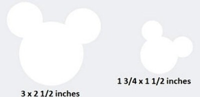 Mickey Mouse Ears Decal Wall Art Decor Disney Peel Stick Wallpaper Sticker Cling