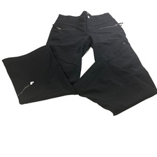 Obermeyer Snow Pants Teen Youth Size L 14-16 Black Ski Snowboard Read