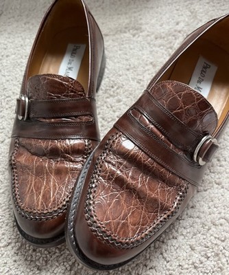 GORGEOUS PAOLO DE MARCO ''GENUINE CROCODILE'' Hand Made In Spain Loafers 8 M $795