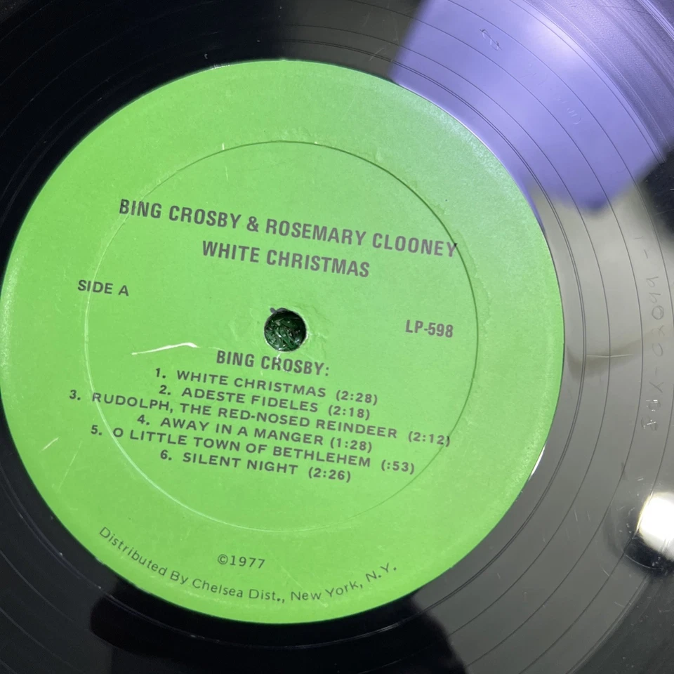 Bing Crosby & Rosemary Clooney White Christmas Vinyl 33 LP-598 — 第 4/4 张图片