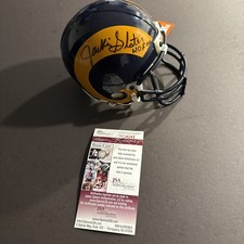 Jackie Slater Autographed Signed Rams Mini Helmet with HOF 01 - JSA