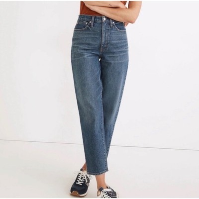 Madewell Balloon Jeans High Rise Corson Wash Barrel Leg Magic Pockets Sz 28 NEW