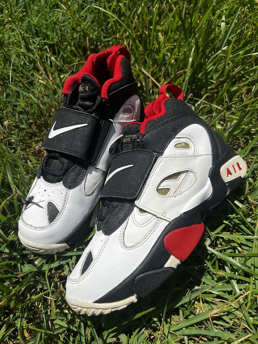 CLEAN Nike Air Diamond Turf 2 size 4 Kids Red White shoes | eBay