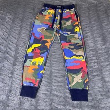 Polo Ralph Lauren Mens Small Multicolor Camo Pony Waffle Knit Pajama Pants