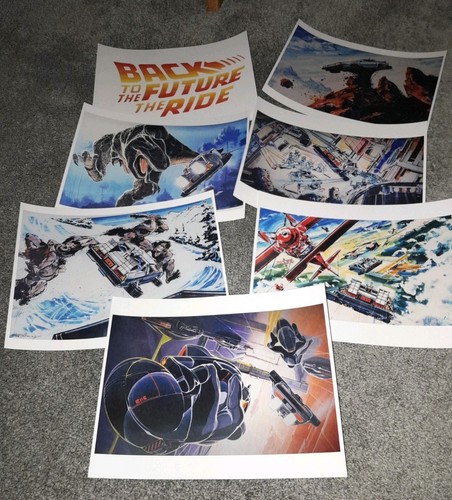 UNIVERSAL STUDIOS BACK TO THE FUTURE THE RIDE RARE ILM CONCEPT ART COPIES