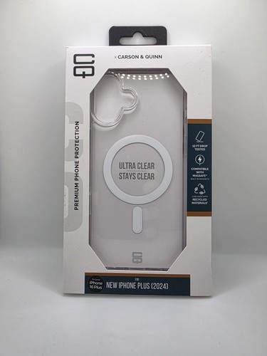 🛡️ Carson & Quinn Clear Case | iPhone 16 Plus | MagSafe Compatible | NEW
