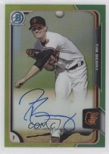 2015 Bowman Chrome Prospects Green Refractor 86/99 Tim Berry #BCAP-TB Auto 4n0