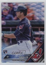 2016 Topps Chrome Blue Wave Refractor 25/75 Tyler Naquin #14 02zw