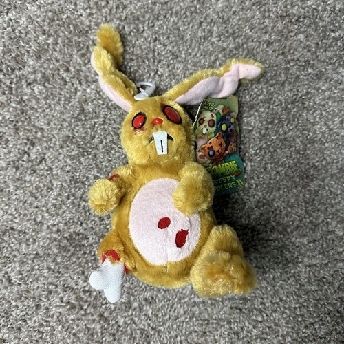 Zombie Creepy Cuddlers II Lucky the Bunny Scary Horror Halloween Plush RARE 6"