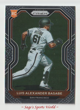2021 Panini Prizm Baseball #103 Luis Alexander Basabe RC - San Francisco Giants