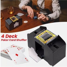 Kartenmischer Elektrisch f&uuml;r 1-4 Decks Poker Kartenmischmaschine Automatische