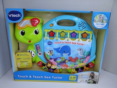 Vtech Touch & Teach Sea Turtle Letters Numbers Colors 12-36 Months NEW See Video
