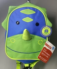 Skip Hop Dakota Dinosaur Zoo Child’s Mini Backpack W/Safety Harness 1-4 Yrs. NWT